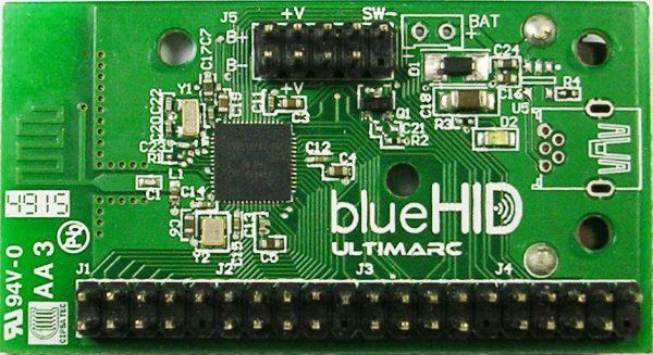 Bluetooth U-HID-BH Switch (Schalter) - variable Schnittstelle mit einfacher Programmiermöglichkeit zur Ausgabe von Tastatur-, Maus- oder Gamepadbefehlen.