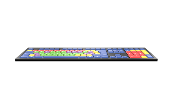 Kinderlerntastatur mit farbigen Vokalen, und integriertem Ziffernblock